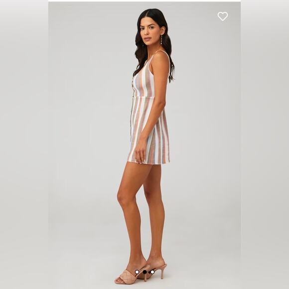 Show Me Your Mumu Cora Linen Dress 
Shorebert  Stripe Mini Women’s Small - Picture 2 of 10